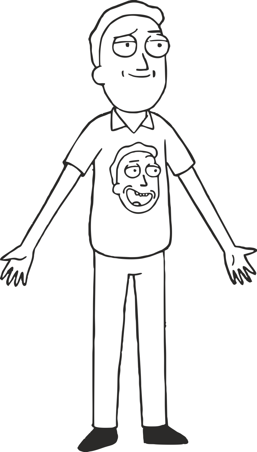 Rick Morty 8 Sketch Svg Vector Free Vectors